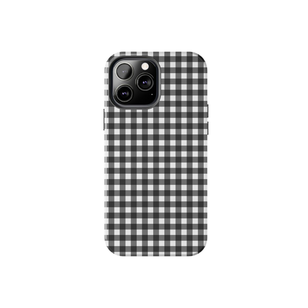 Black and White Gingham Case