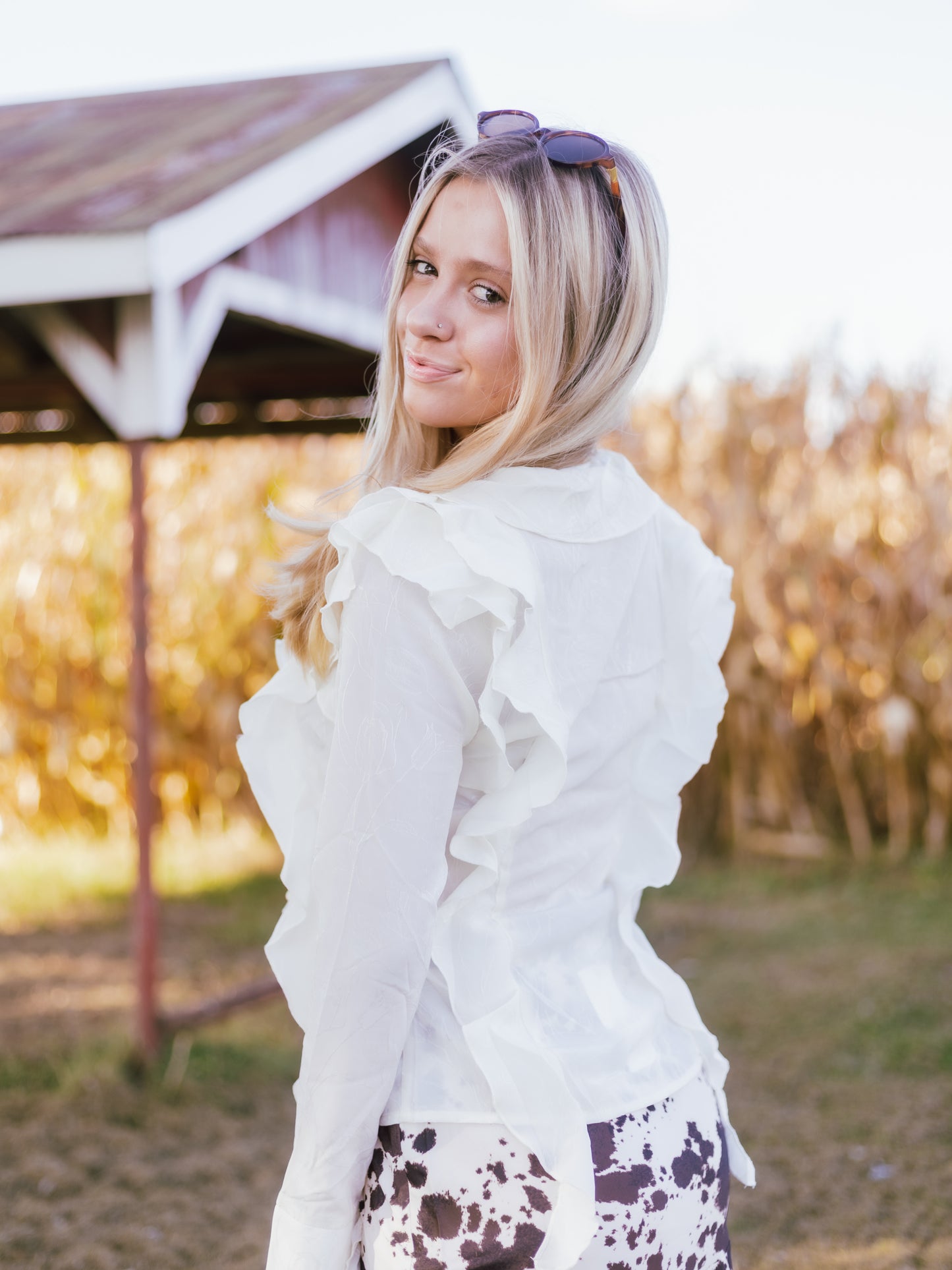Rory Ruffle Top