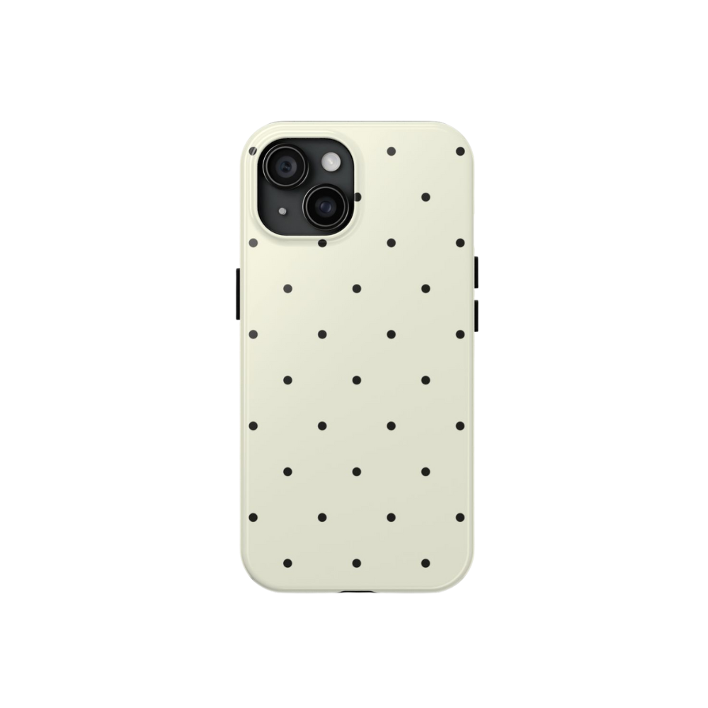 Yellow/Black Polka Dot Case