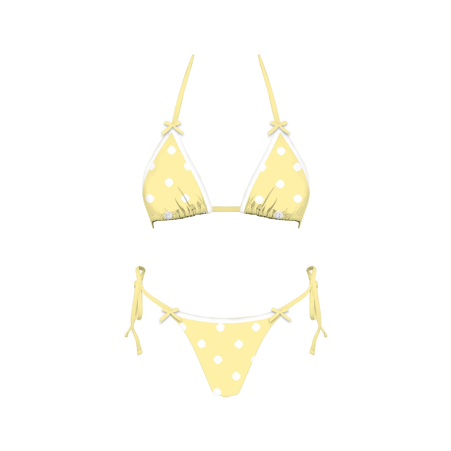 Butter Polkadot Bikini Set