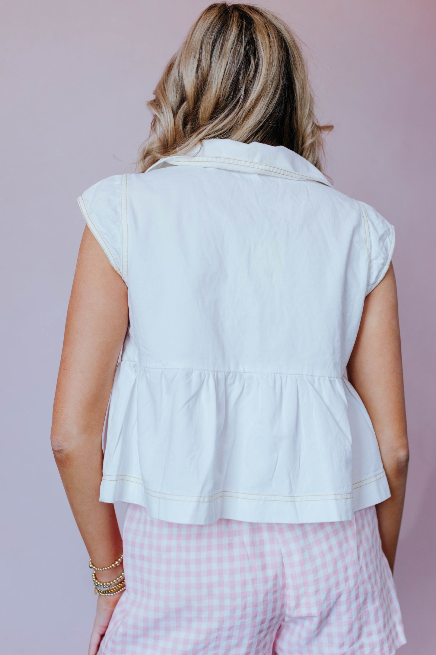 Snow Denim Top