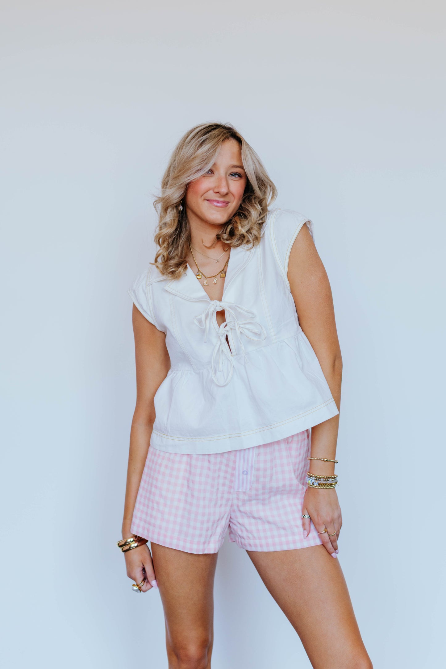 Snow Denim Top