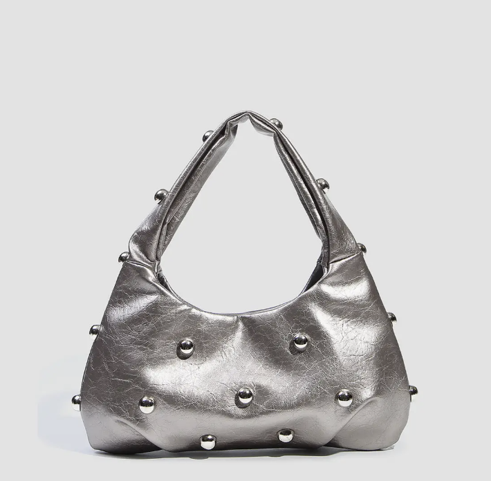Silver Studded Purse