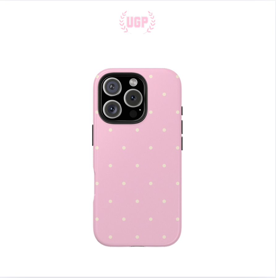 Pink/Yellow Polkadot Case (Pre-Order)