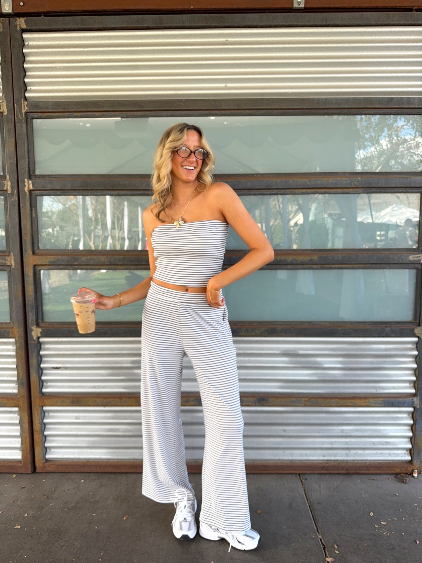 On The Go Striped Set