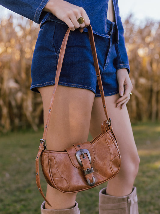 Western Buckle Shoulder Bag