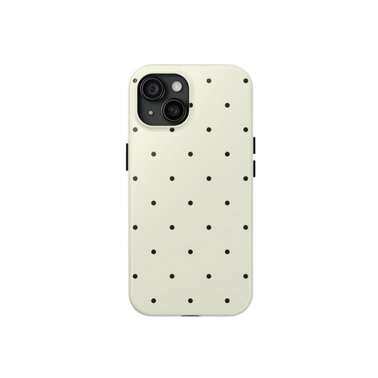 Yellow/Black Polka Dot Case