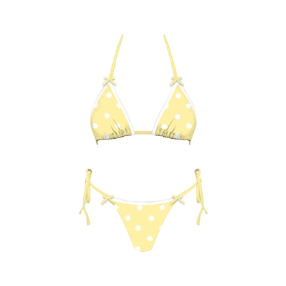 Butter Polkadot Bikini Set