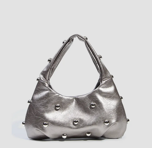 Silver Studded Purse