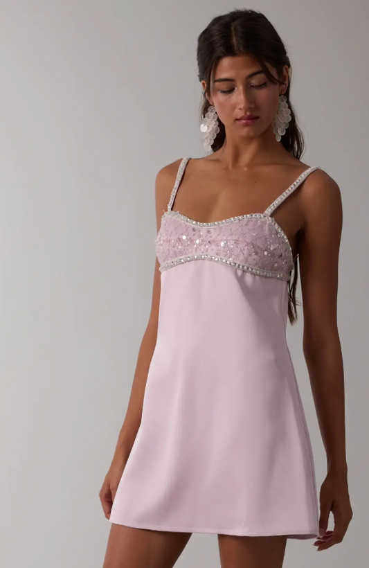 Jeweled Mini Dress