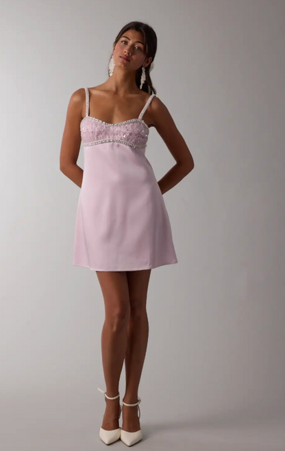 Jeweled Mini Dress