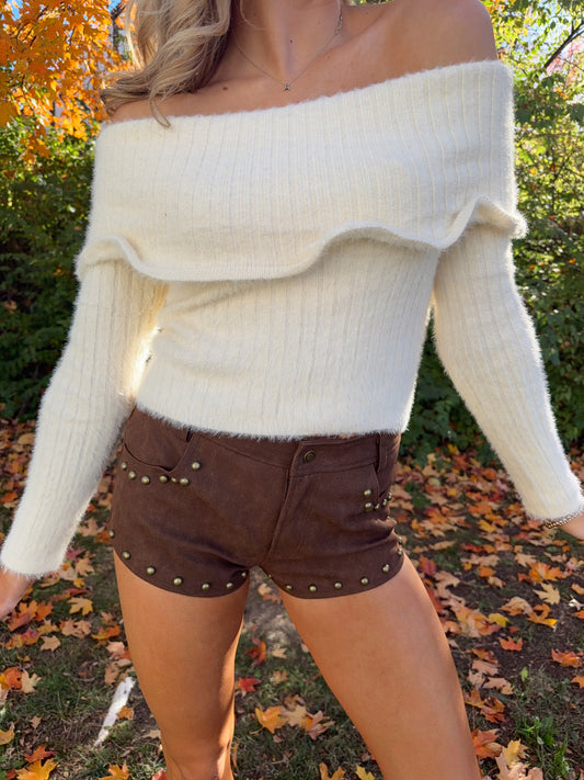 Studded Micro Shorts