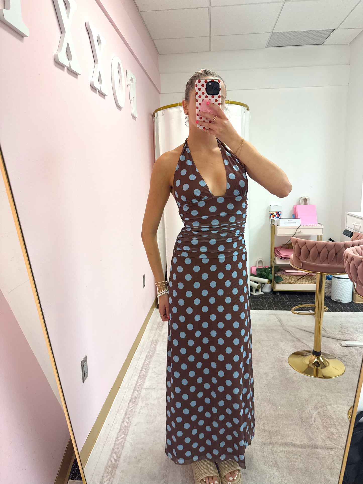 Mocha Dot Maxi