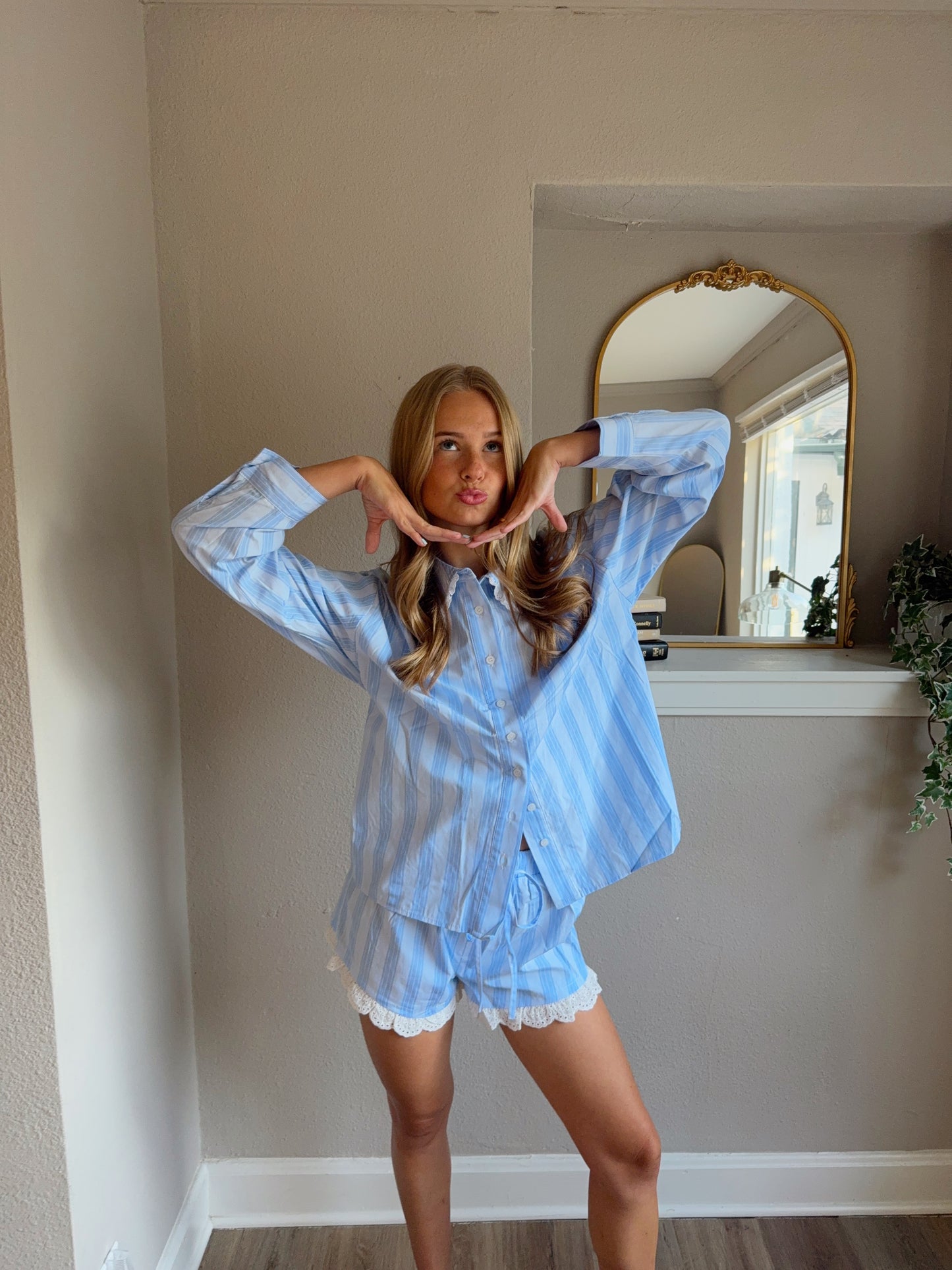 Striped Pajama Set