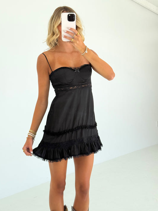 Lainey Lace Dress (Black)
