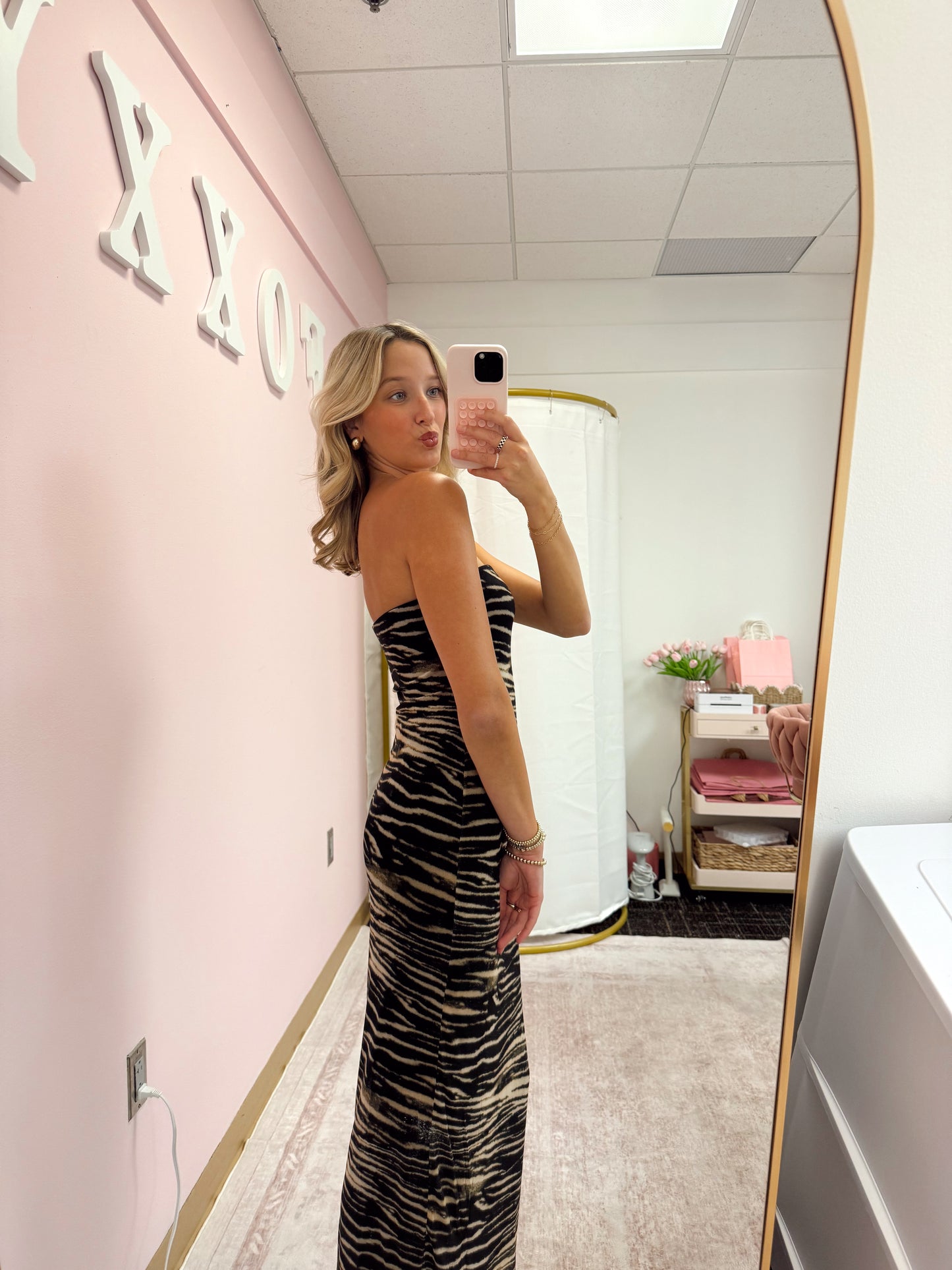 Tiger Striped Midi