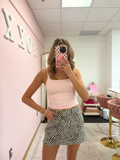Zebra Mini Skirt