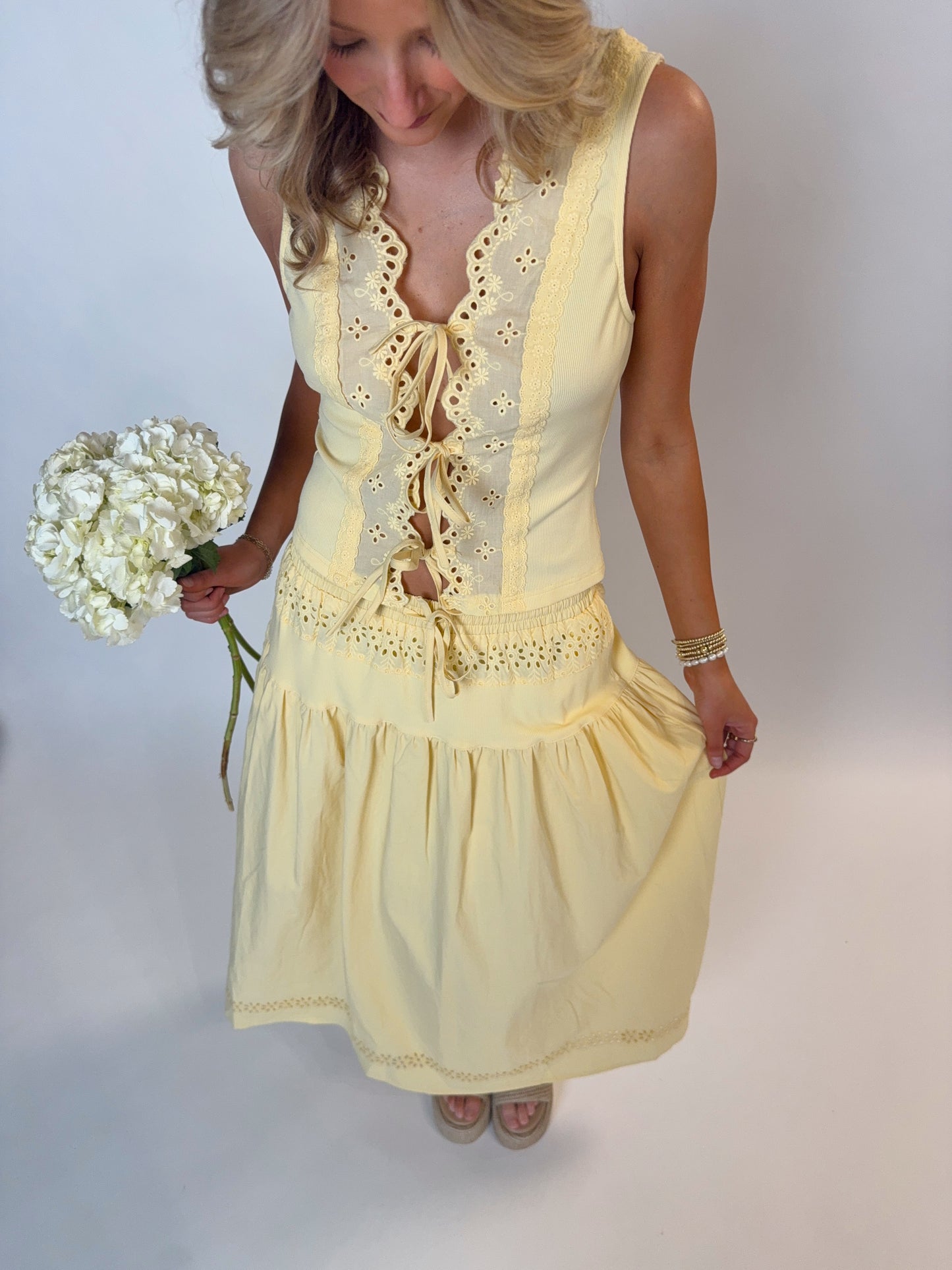 Golden Maxi Skirt