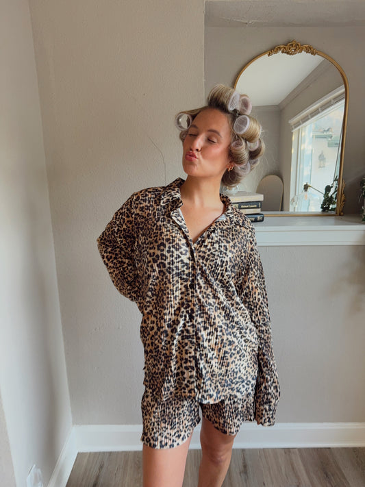 Leopard Lounge Set