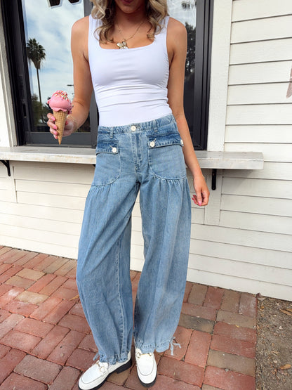 Sofia Barrel Jeans