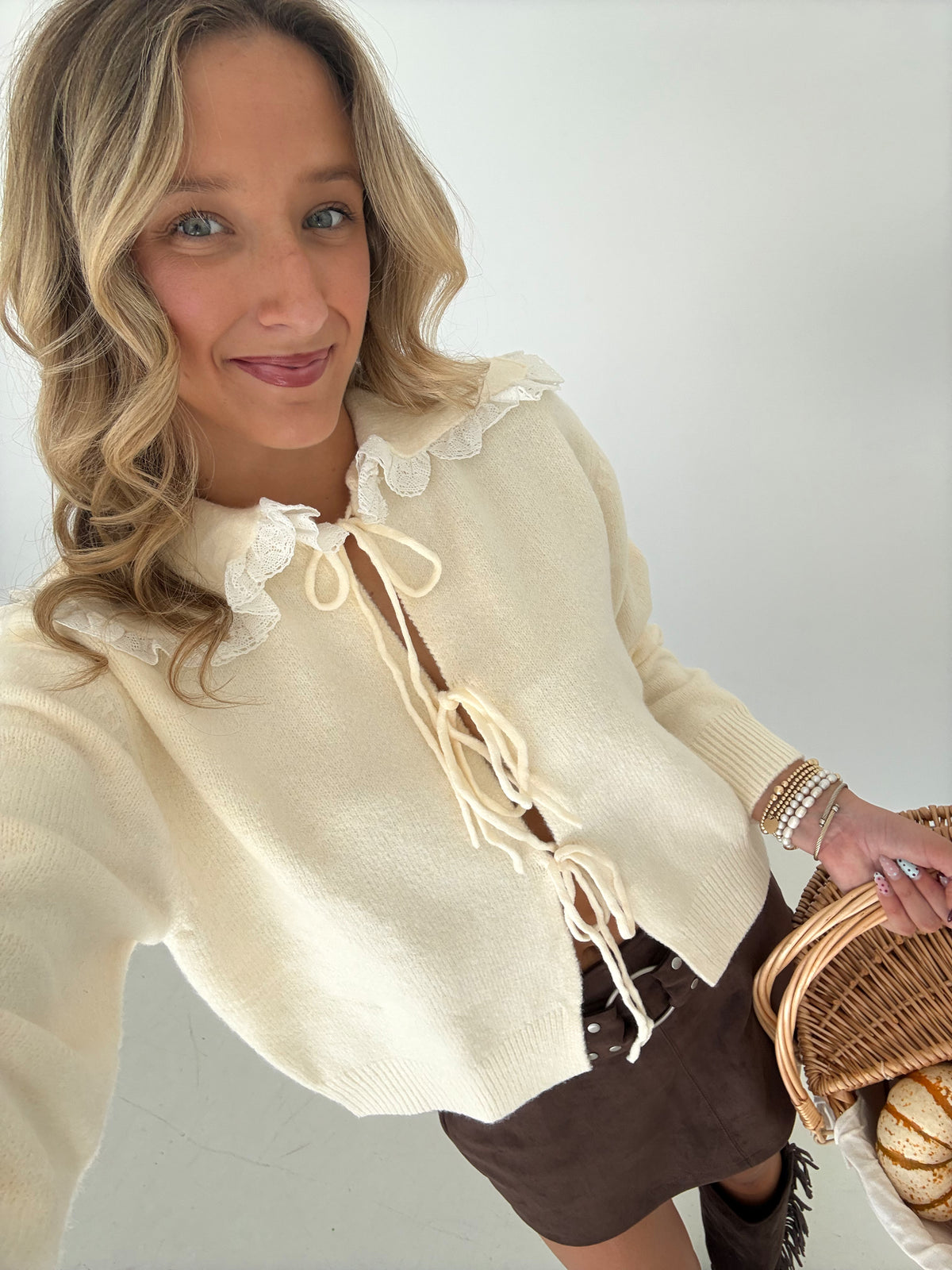Eloise Bow Cardigan