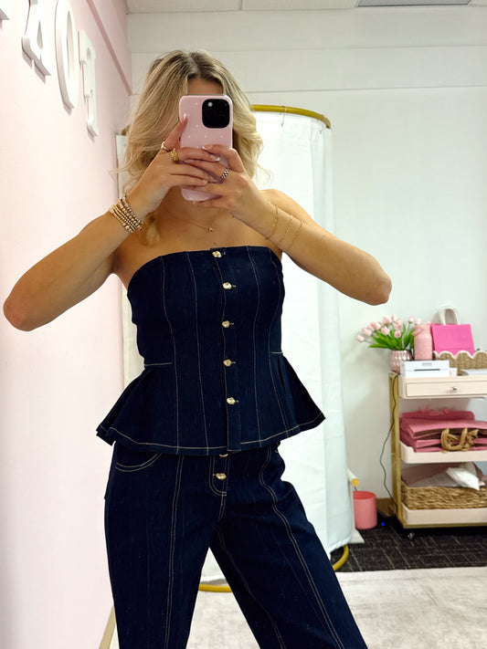 Indigo Denim Top