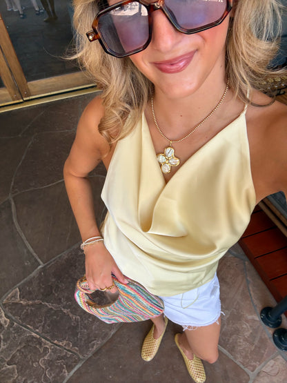 Melted Satin Top