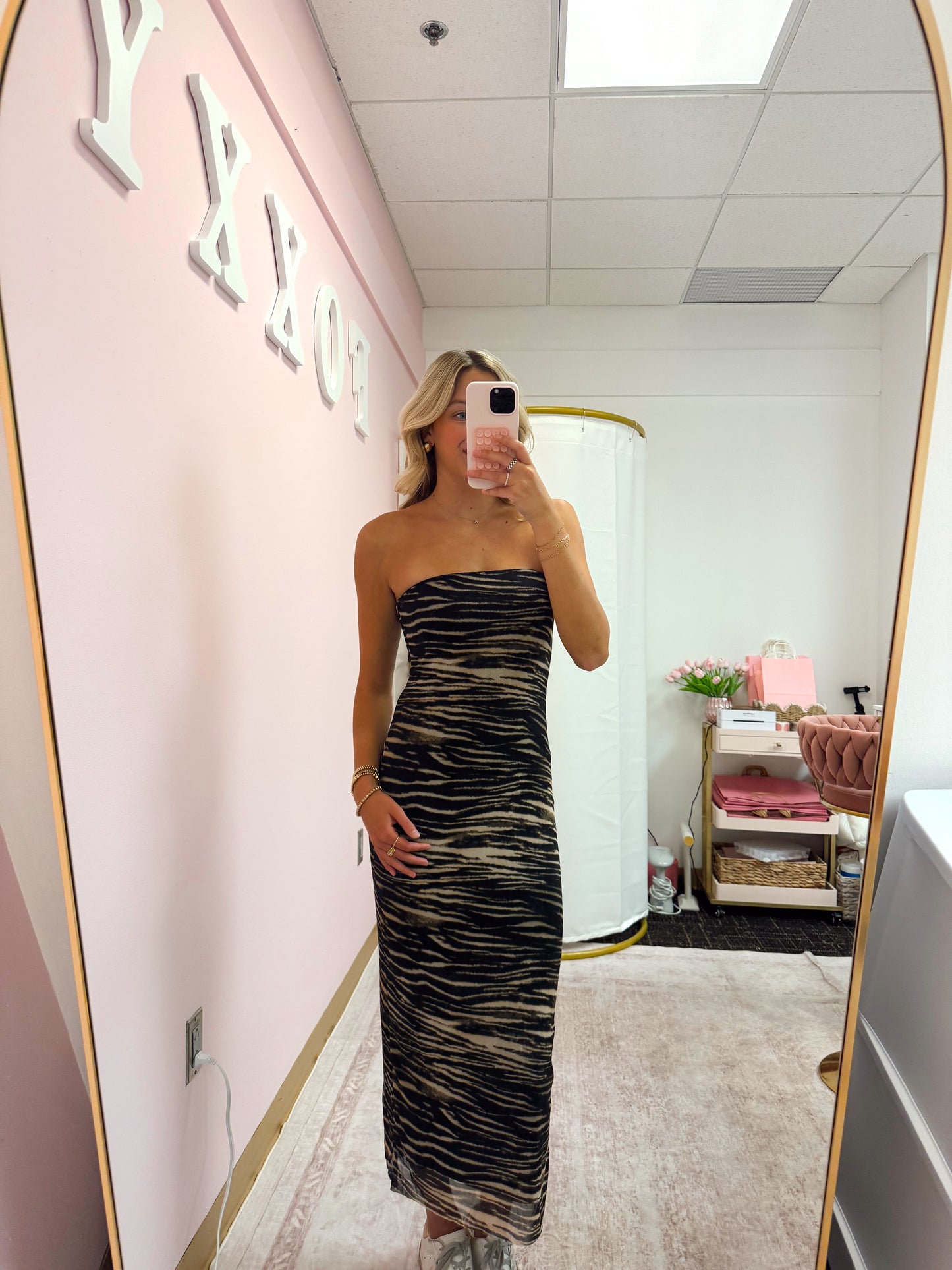 Tiger Striped Midi
