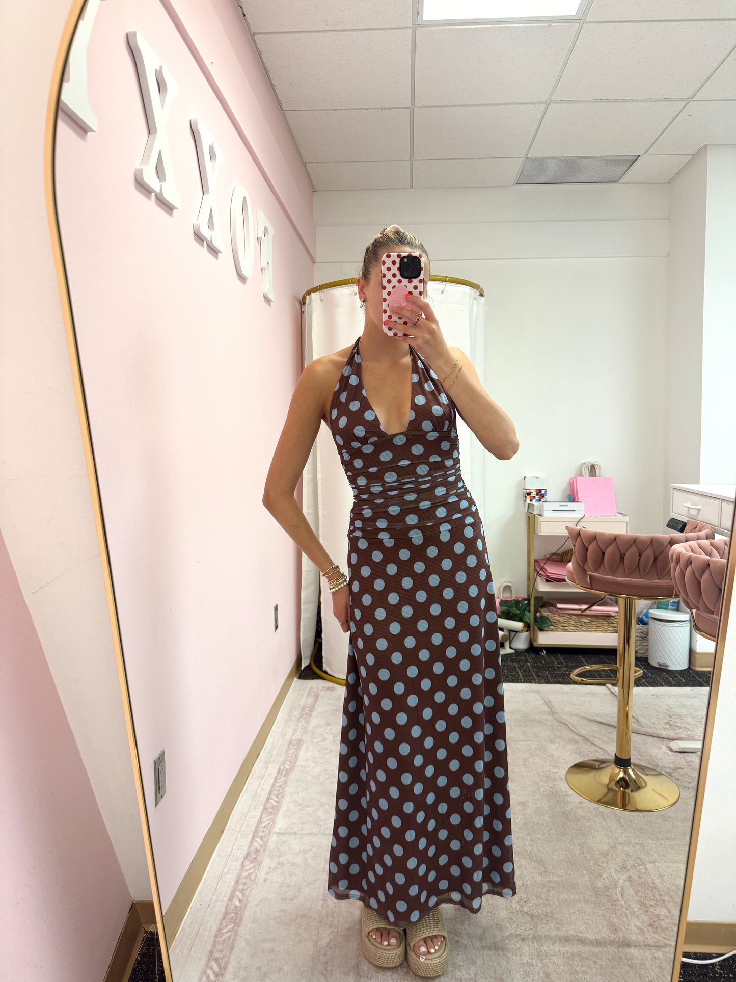 Mocha Dot Maxi