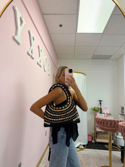 Studded Shoulder Bag