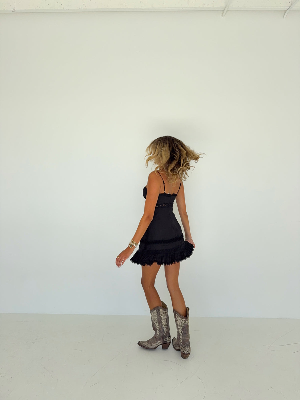 Lainey Lace Dress (Black)