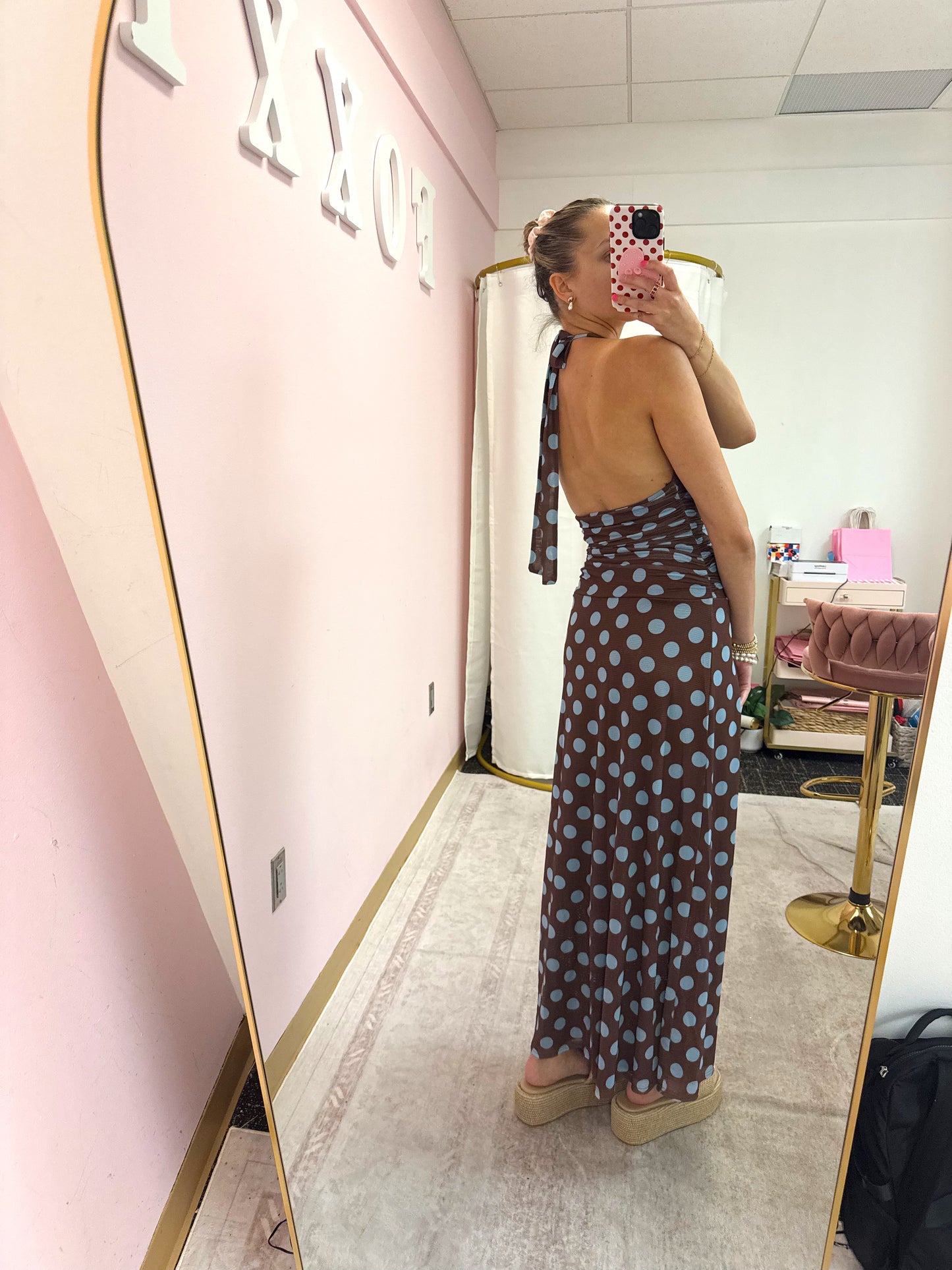 Mocha Dot Maxi