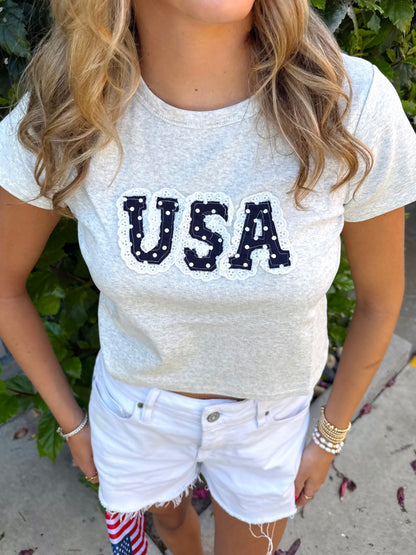 Sweetheart Lace Tee