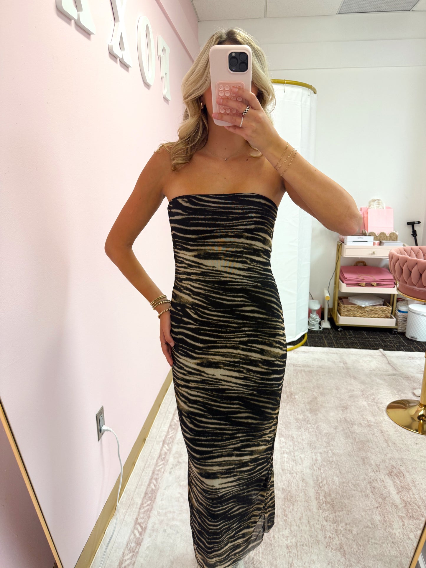 Tiger Striped Midi