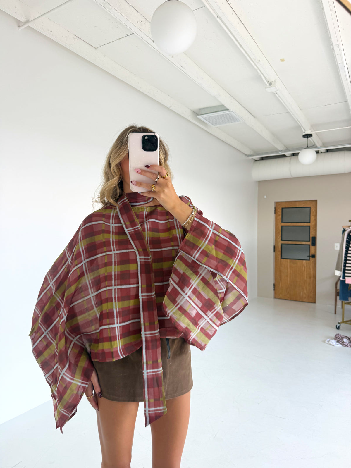 Madison Plaid Top