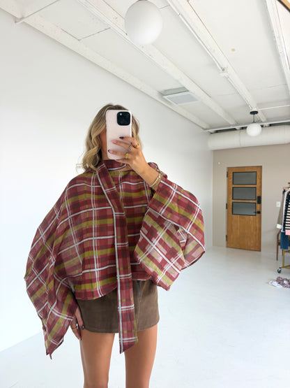 Madison Plaid Top