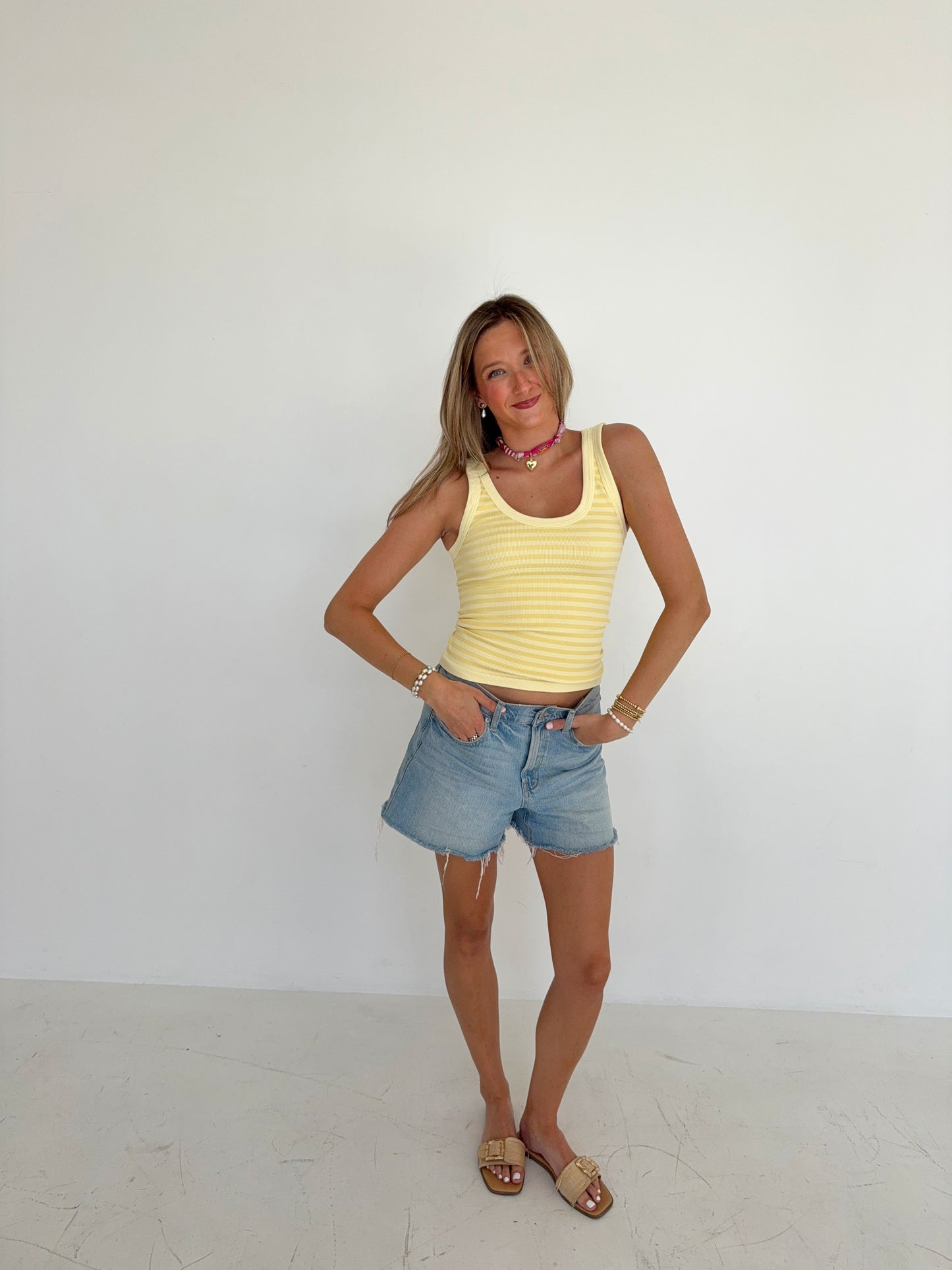 Banana Striped Tank