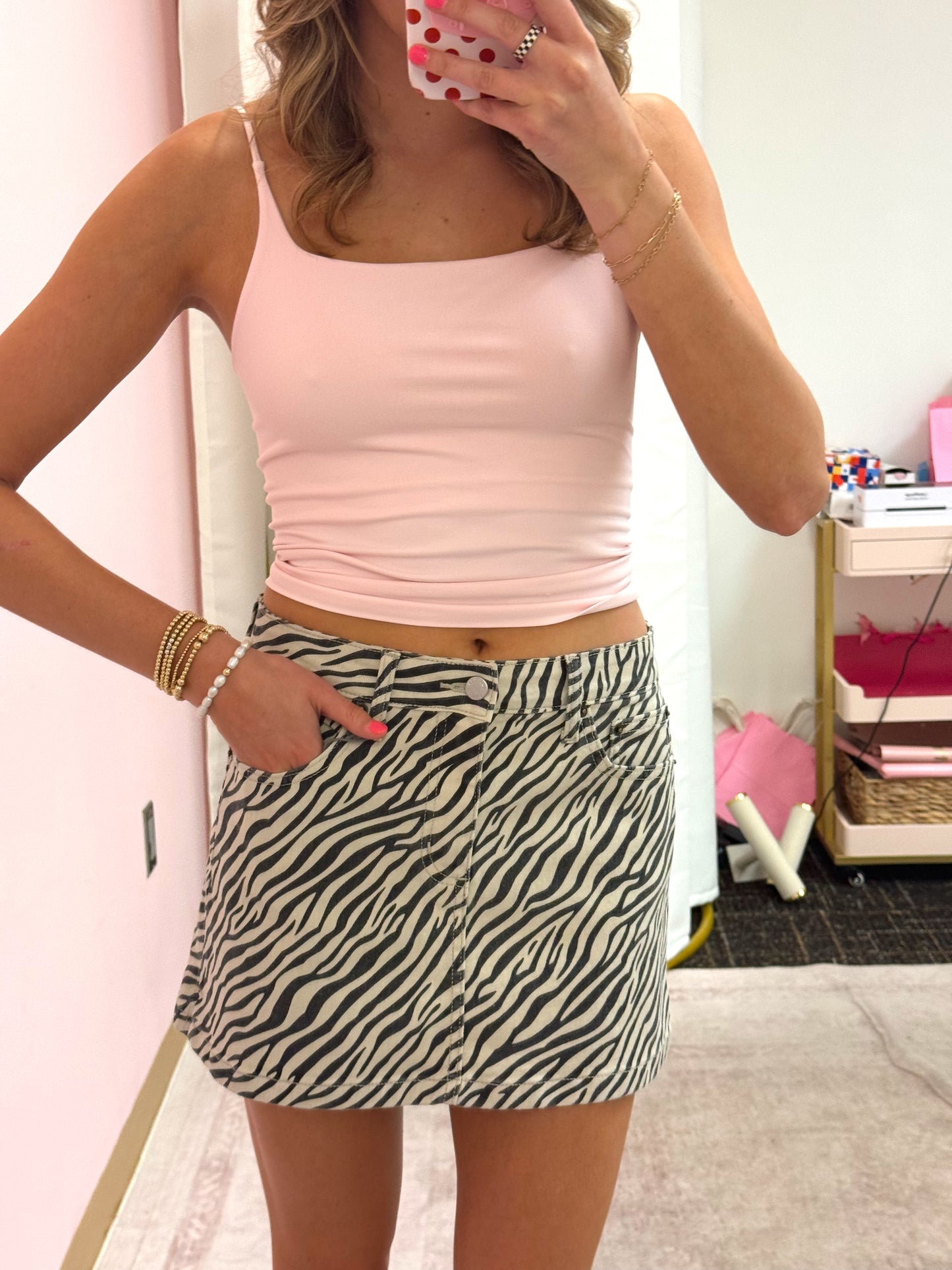 Zebra Mini Skirt