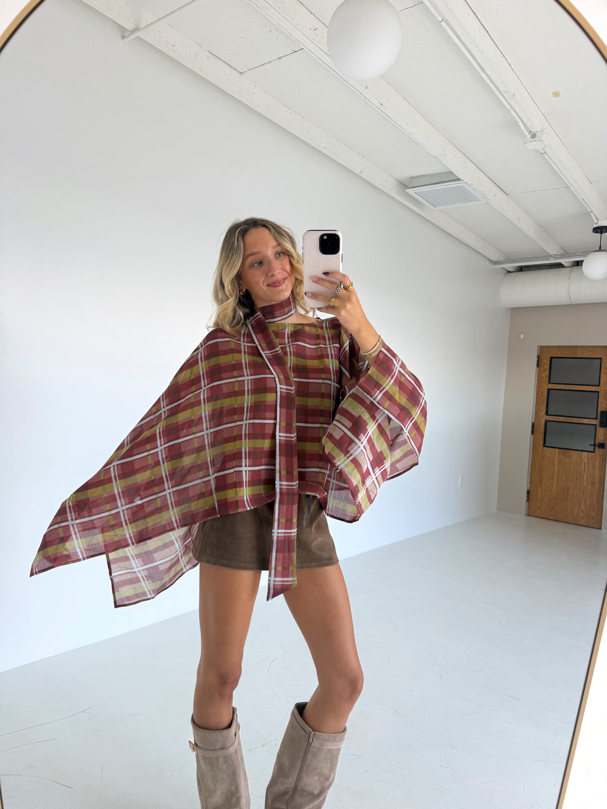 Madison Plaid Top
