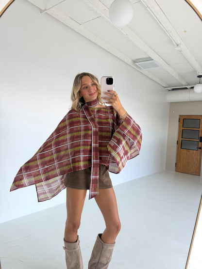 Madison Plaid Top
