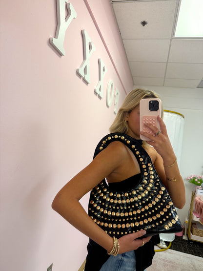 Studded Shoulder Bag