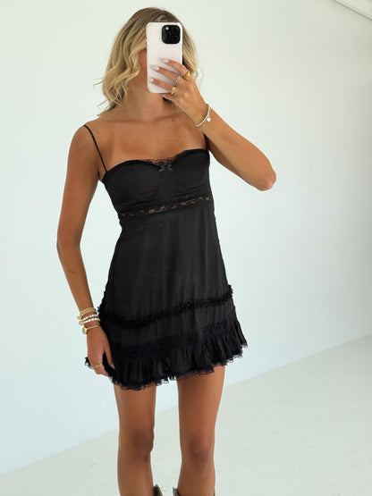 Lainey Lace Dress (Black)