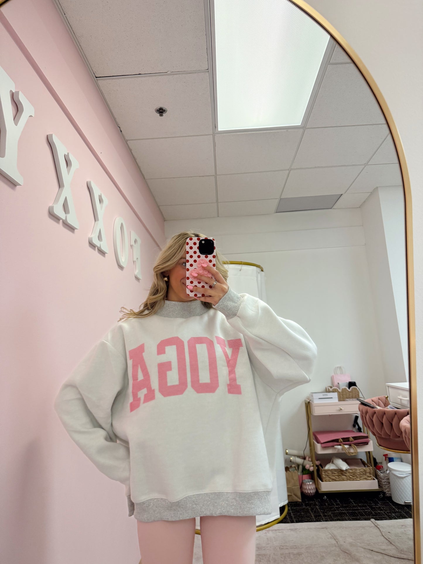 PILATES/YOGA Reversible Mockneck