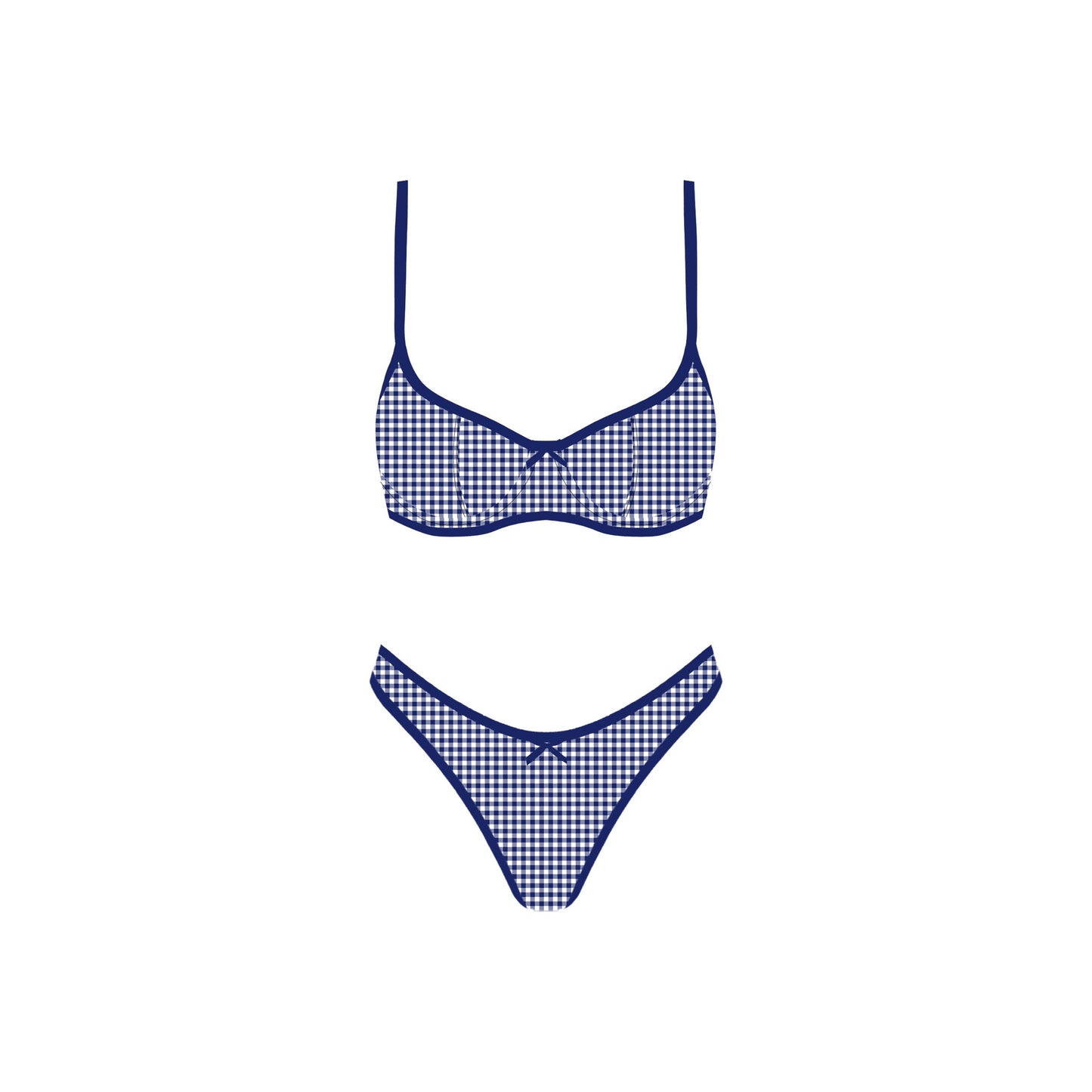 Picnic Bikini Set (Blue)